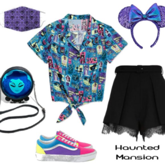 Her Universe Haunted Mansion Button Down Shirt - Picture 3 of 3